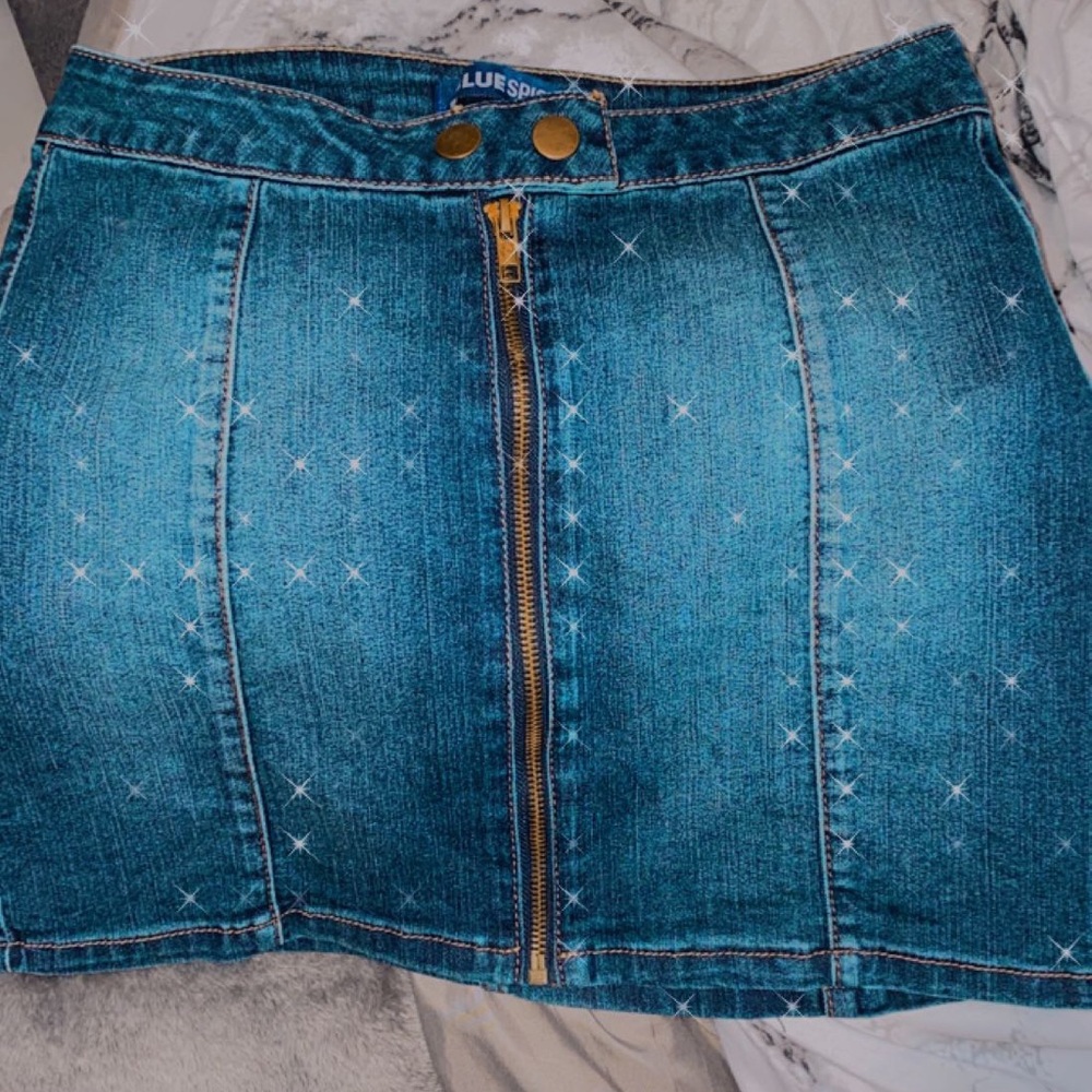 blue spice blue jean skirt!
